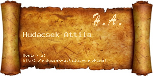 Hudacsek Attila névjegykártya